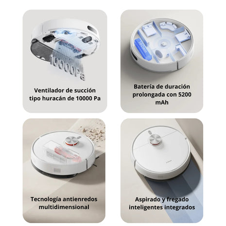 Aspiradora y Trapeadora Inteligente Xiaomi Robot Vacuum S40 con Láser LDS, 10000Pa, 5200mAh