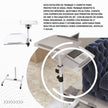 Soporte Móvil con Ruedas para Proyector y Laptop Portátil TechGo SPPR-02 de Altura Ajustable Universal