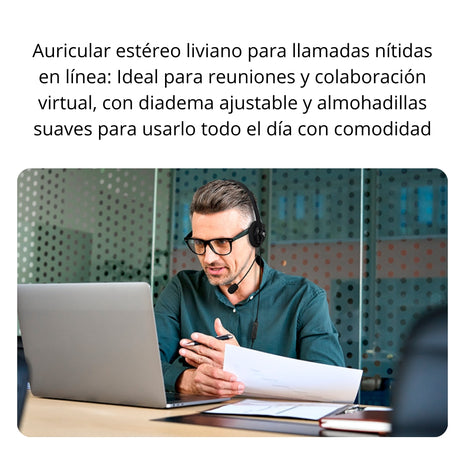 Diadema con Microfono Xtech XTH-245 USB-C Controlador Incorporado - Negro