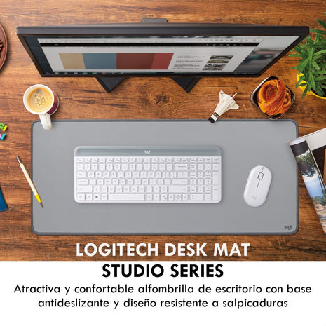 Alfombrilla De Escritorio Logitech Desk Mat Studio Series Gris