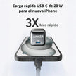 Cargador Anker Nano A2637 USB-C Power Delivery 20W Carga Rápida Compacto para iPhone y Android