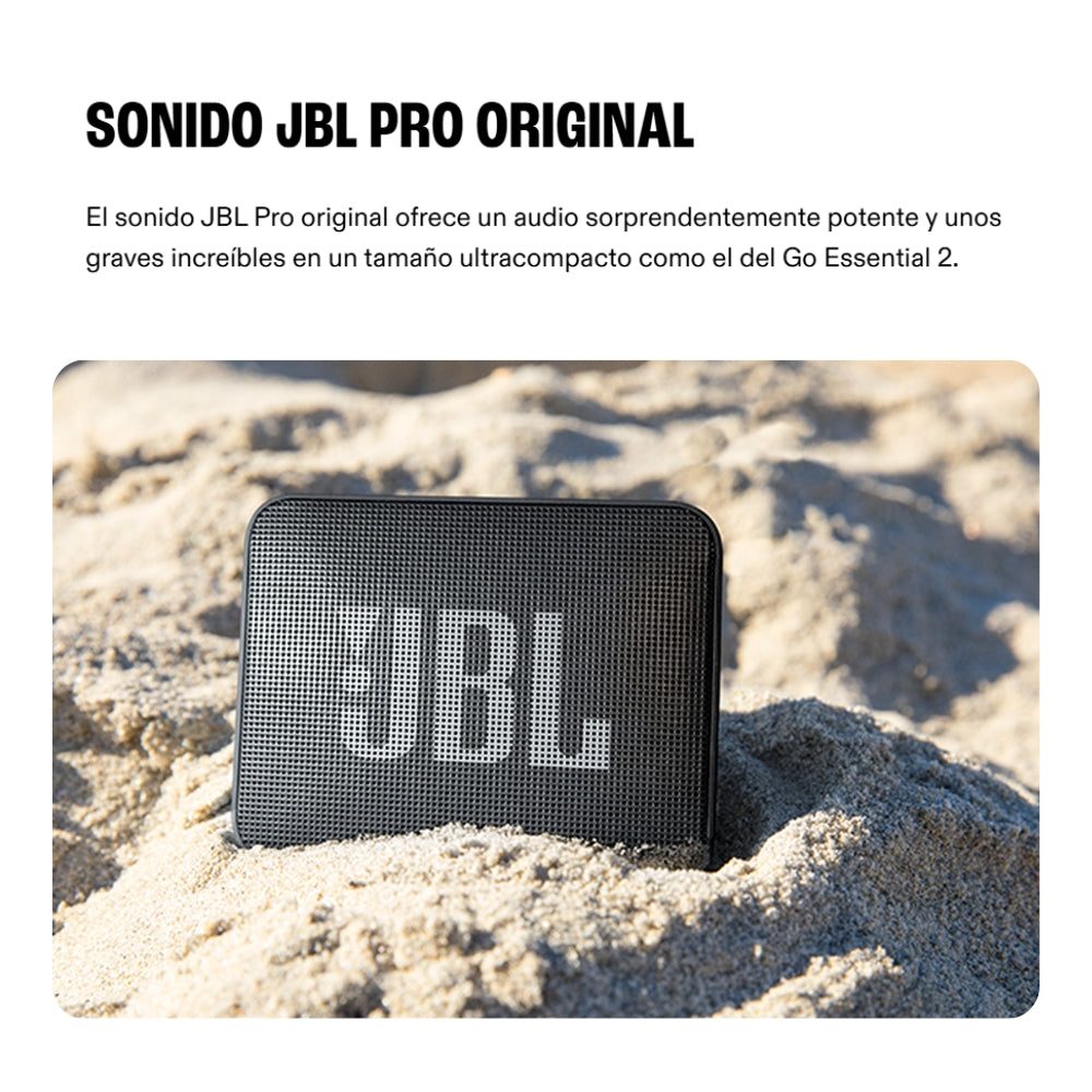 Parlante Inalámbrico JBL Go Essential 2 Bluetooth 4.2 Hasta 5h Batería IP67 Resistente Rojo