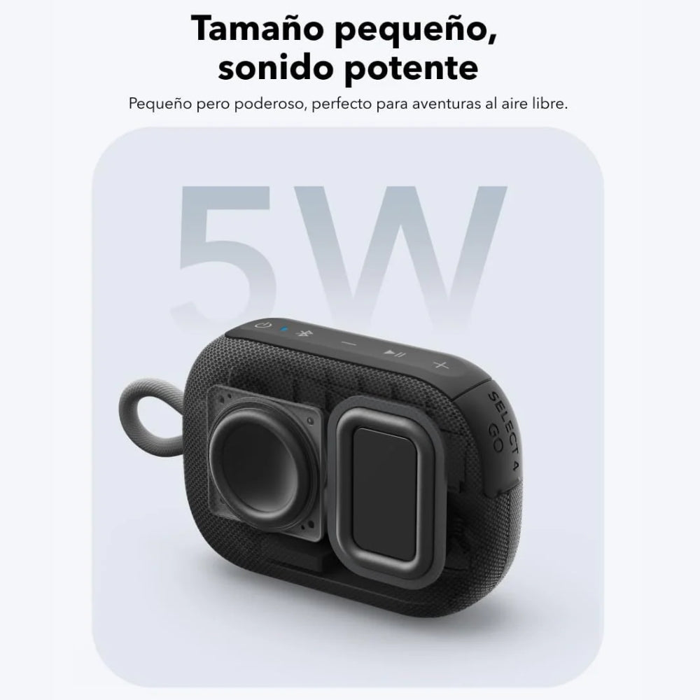Parlante Bluetooth Soundcore Select 4 Go Protección IP67 Sumergible 5W Batería 20h Correa de Mano - Morado