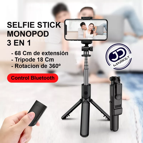Selfie Stick / Trípode / Monopod + Control Bluetooth Celular