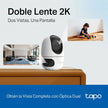 Cámara Seguridad Wi-Fi TP-Link Tapo C245D Doble Lente 2K 6MP Robótica 360° Rastreo IA Audio Bidireccional