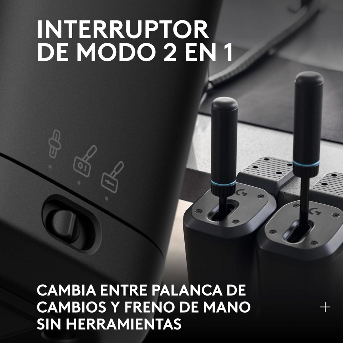Volante De Carreras Logitech G RS50 TrueForce + Palanca De Cambios & Freno De Mano Logitech G Rs Shifter + Pedales Logitech G Rs Pedals