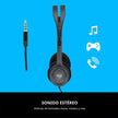 Audífonos Diadema Logitech H111 Estéreo Micrófono Reducción Ruido Conector 3.5mm PC Tablet Celular - Gris