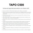 Cámara Seguridad Exterior TP-Link Tapo C500 Wi-Fi 1080p Rotación 360° IP65 Rastreo Inteligente Alarma + Micro SD 128GB