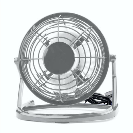 Ventilador Usb Portátil, Ajustable Ligero Silencioso, Gris
