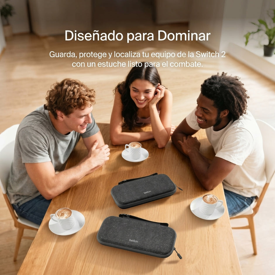 Estuche para Nintendo Switch 2 Belkin ENA002FQCH Compartimento Porta Tarjetas de 12 Juegos y Airtag
