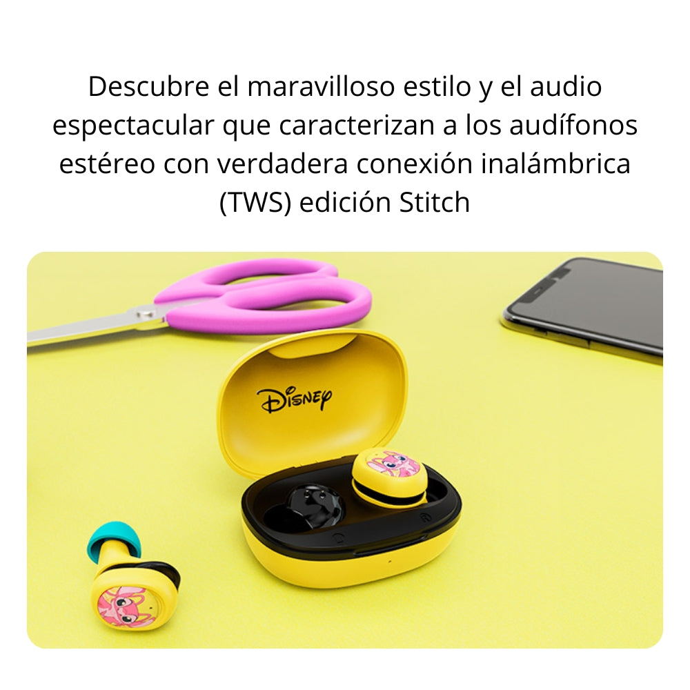Audifonos Inalambricos Xtech XTH-D701ST-YL Edicion Stitch - Amarillo