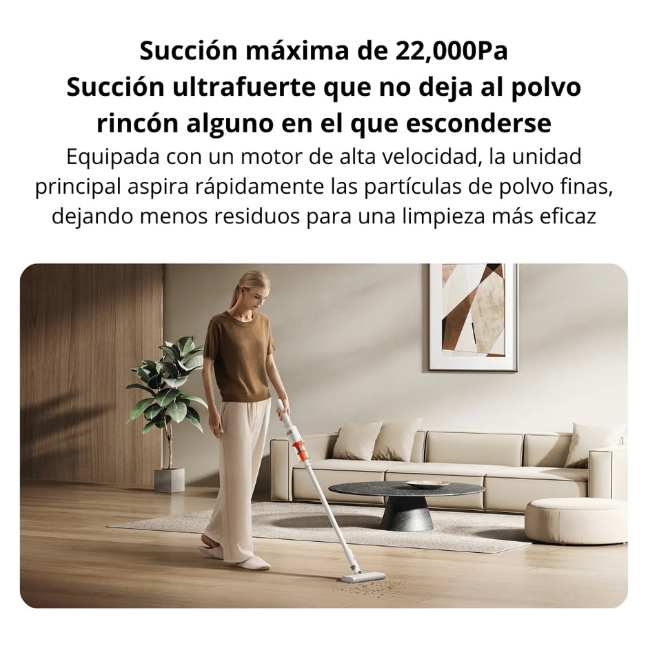 Aspiradora Inalámbrica de Mano Xiaomi Vacuum Cleaner P30 22000Pa Escoba Vertical con Carga USB-C