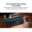 Combo Teclado y Mouse Inalámbrico Genius Luxemate Q8100 Negro con Diseño Slim y Conexión USB Negro