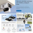 Cámara Seguridad WiFi TP-Link Tapo C246D Doble Lente 2K Exterior IP65 Visión Nocturna Color Alertas IA + Micro SD 128GB