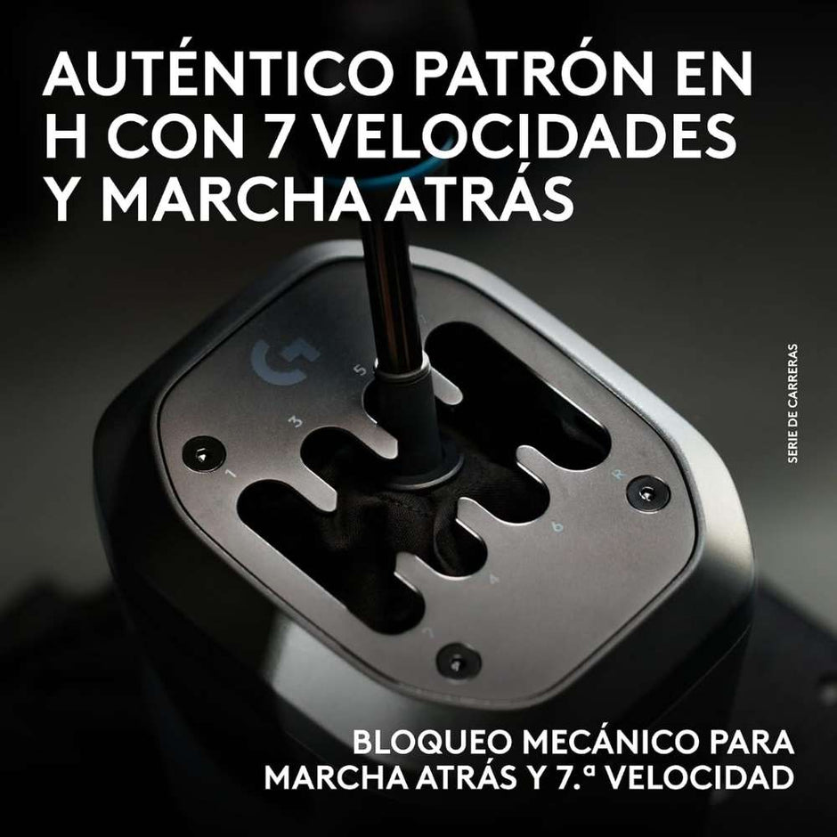 Palanca de Cambios Logitech G RS H-Shifter en Patrón H de 7 Velocidades y Reversa para Sim Racing PC