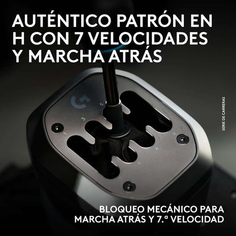 Palanca de Cambios Logitech G RS H-Shifter en Patrón H de 7 Velocidades y Reversa para Sim Racing PC