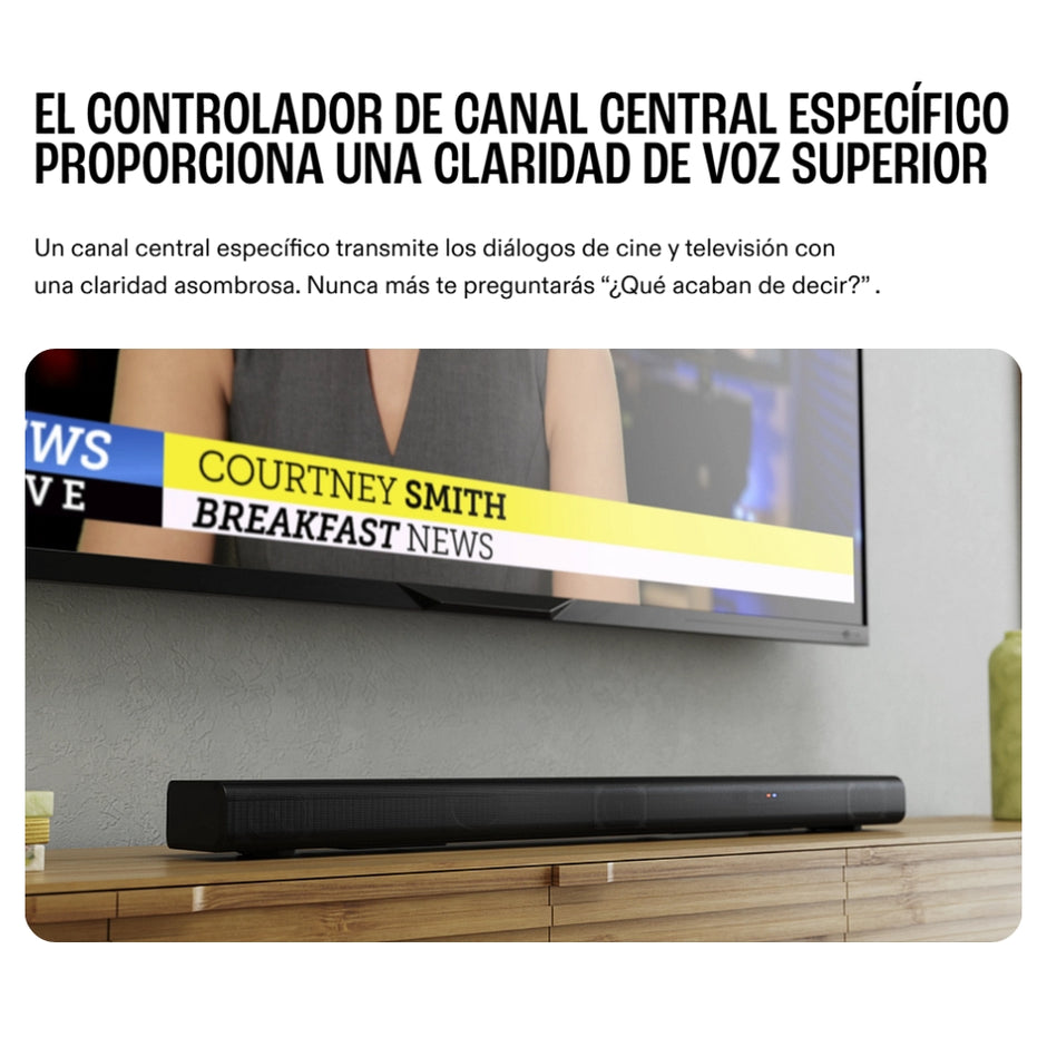 Barra de Sonido JBL Cinema SB510 Subwoofer Integrado 3.1 Canales 200W Dolby Audio HDMI + Soportes Pared