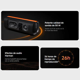 Parlante Bluetooth Xiaomi Sound Party, Impermeable IP67 con Sonido Potente 50W y Diseño Elegante
