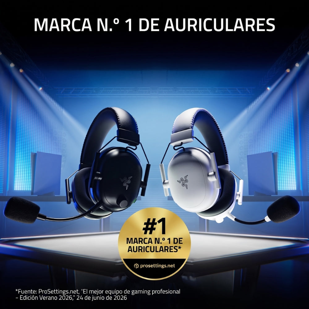 Audifonos Gamer Razer Blackshark V2 Pro  inalámbricos HyperSpeed Wireless de 2,4 GHz y Bluetooth 5.2. Edicion Play Station - Negro