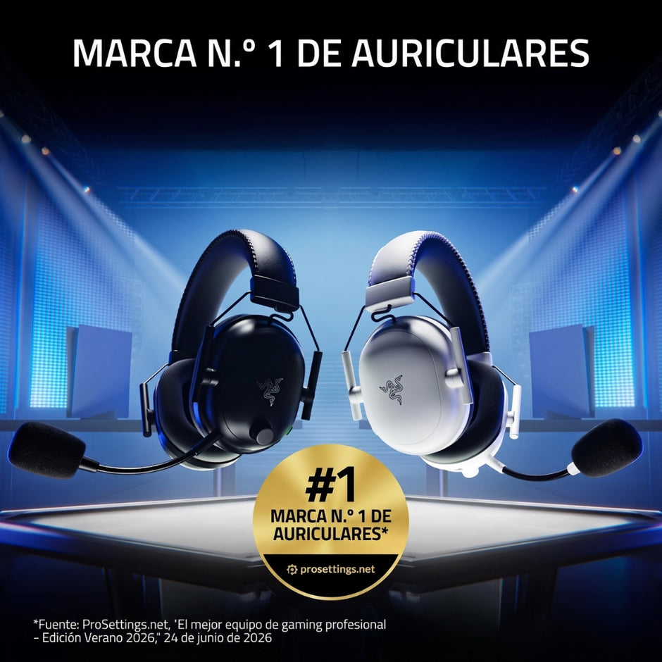 Audifonos Gamer Razer Blackshark V2 Pro  inalámbricos HyperSpeed Wireless de 2,4 GHz y Bluetooth 5.2. Edicion Play Station - Negro
