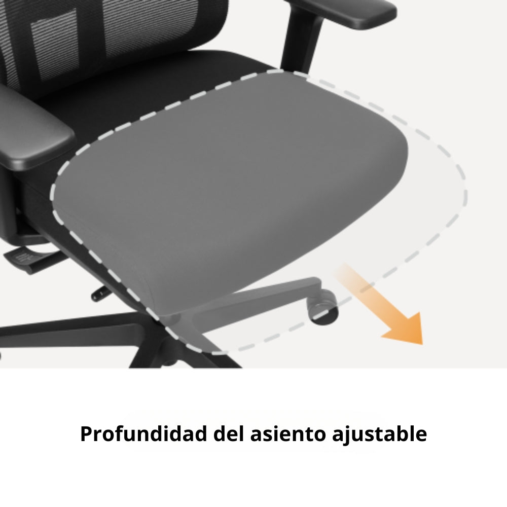Silla de Oficina Presidencial Ergonómica TechGo SOFG-03, Diseño en Malla Transpirable de Alta Resistencia