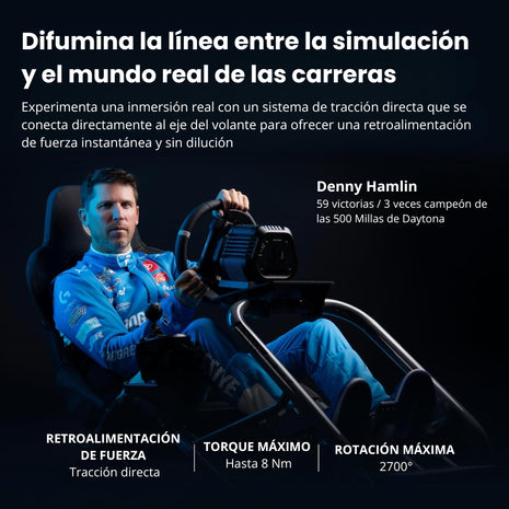 Logitech Volante RS50 TrueForce Direct Drive 8Nm Simulación Racing PC PS5 PS4 Plug&Play