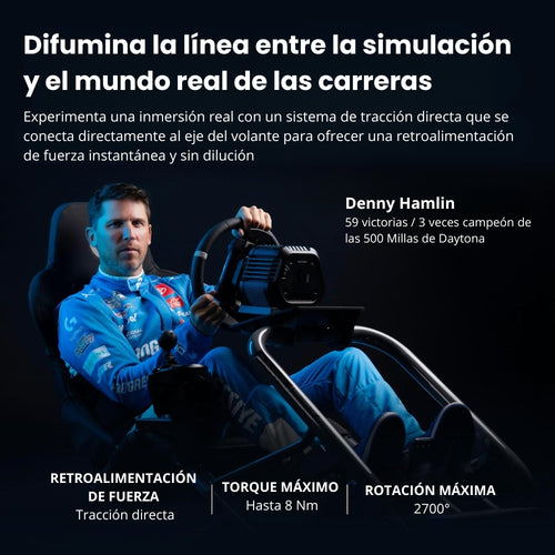 Logitech Volante RS50 TrueForce Direct Drive 8Nm Simulación Racing PC PS5 PS4 Plug&Play