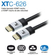 Cable trenzado HDMI® macho a HDMI® macho de alta velocidad XTC-626