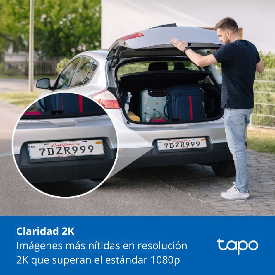 Cámara de Vigilancia TP-Link Tapo C410, Wi-Fi para Exterior con Batería Recargable y Detección IA + Micro SD 128GB