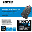 Regulador de Voltaje Automático Forza FVR-1221USB 1200VA con 8 Tomas + 2 USB AVR Protección Eléctrica