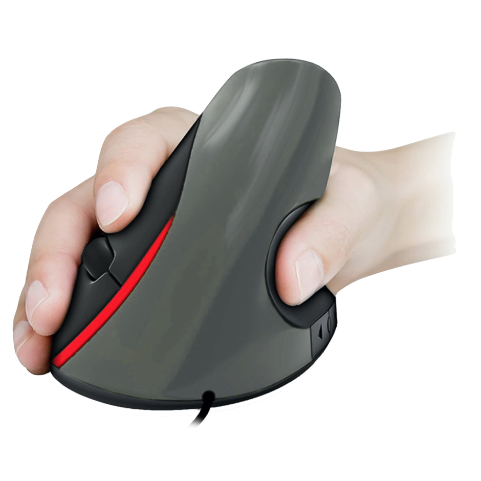 Mouse Vertical Ergonómico Evita Túnel Carpiano 5 Botones Gry