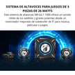 Sistema De Sonido Gamer Genius SW-G2.1 1000 26W Luz Led Azul - Negro