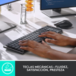 Combo Logitech Teclado Mx Mechanical + Mouse Compacto Logitech Mx Anywhere 3s