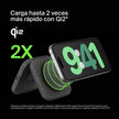 Cargador Inalámbrico Belkin 2 en 1 Magnetic Travel Pad Qi2 WIZ026ttBK 15W iPhone AirPods Carga Rápida
