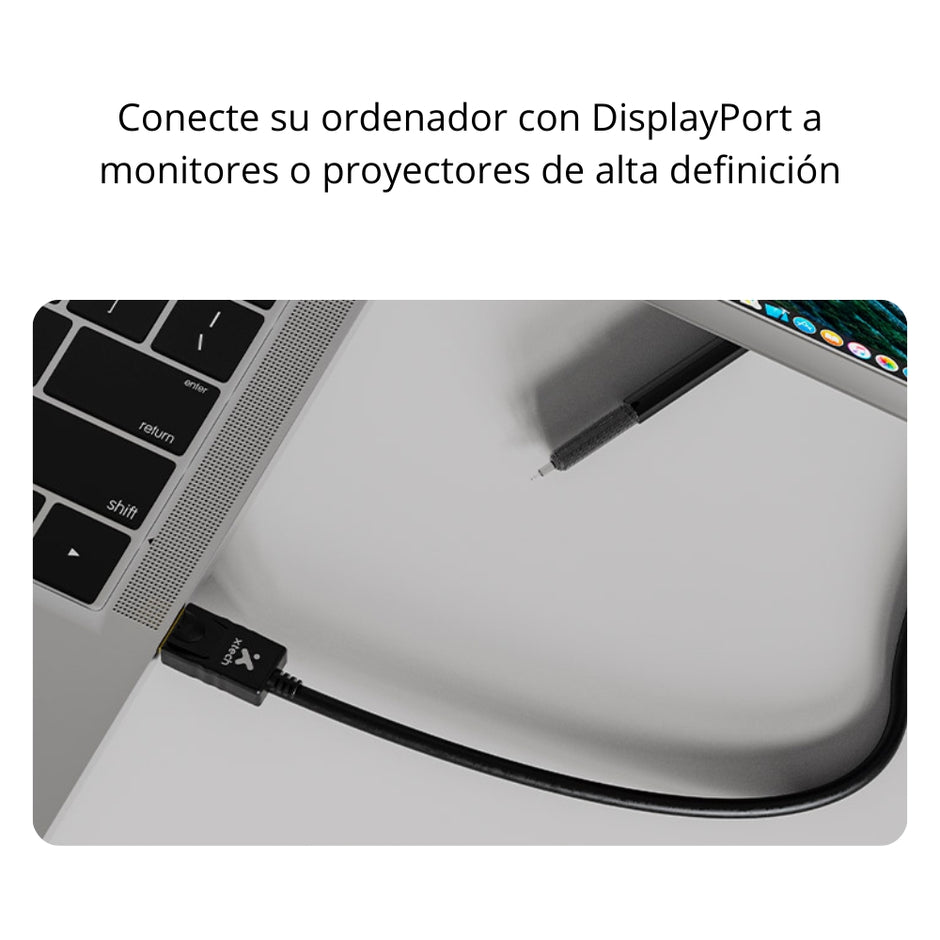 Cable Displayport Macho a Macho Xtech XTC-379 1.8m 4K