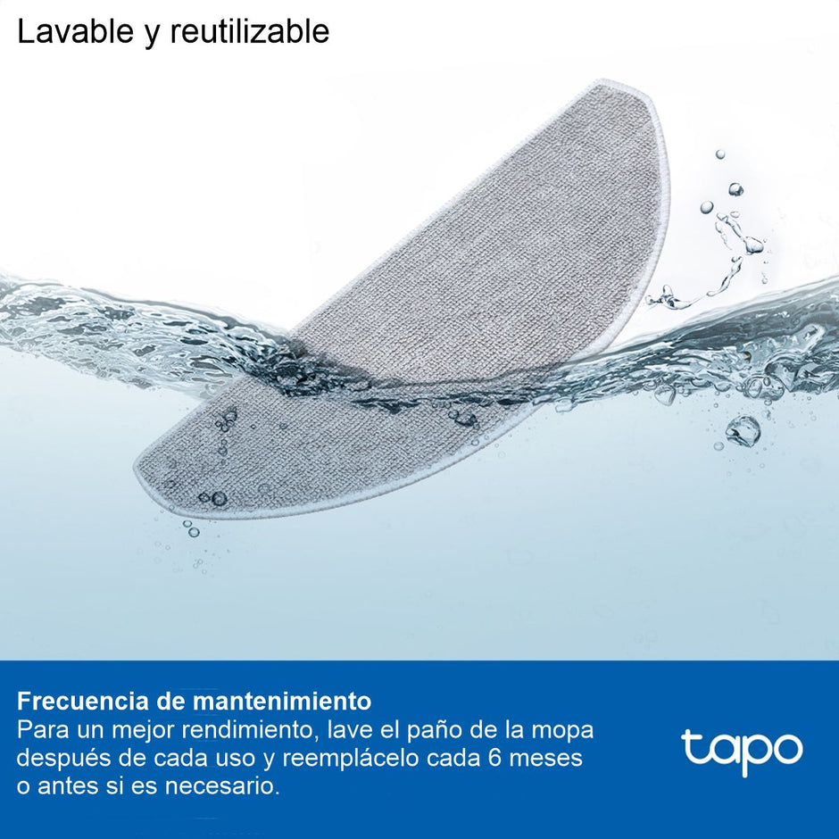 Mopas Fregado Para Robot Aspirador Tp-link Tapo RVA301 / Pack X 5