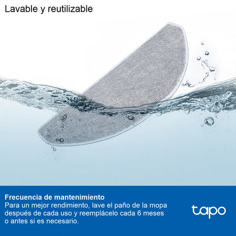 Mopas Fregado Para Robot Aspirador Tp-link Tapo RVA301 / Pack X 5