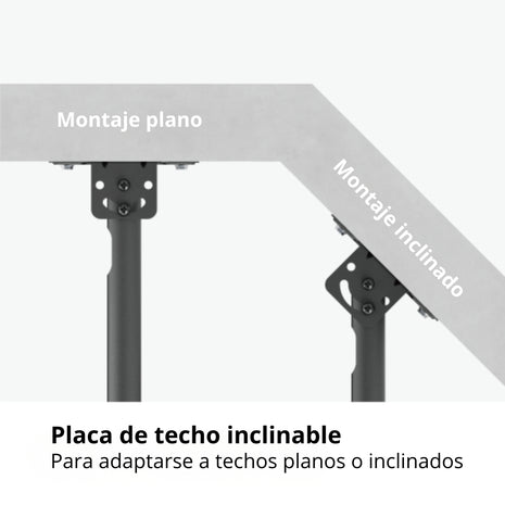 Soporte De Techo Techgo SPT-6404 Para TV 37-86" Hasta 50kg - Negro