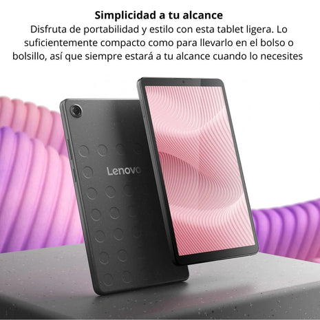 Tablet Wi-Fi Lenovo Tab One + Folio Case, Pantalla 8.7" HD+ 64GB/4GB 8MP 5100mAh, Gris
