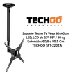 Soporte De Techo Inclina Tv 23''»55''/30kg, Techgo Spt-2202a