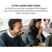 Audifonos Diadema Genius HS-220U Con Micrófono USB-A Botón AI Copilot - Negro