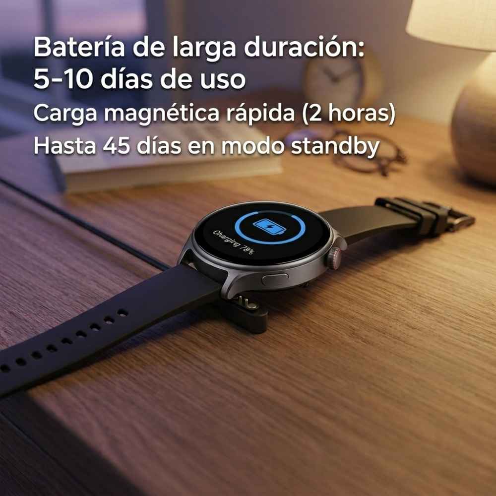 Reloj Inteligente Smartwatch XKIM GTX1 Llamadas Bluetooth 5.3 TFT 1.46” 360x360px 300mAh Caja Metal IP68