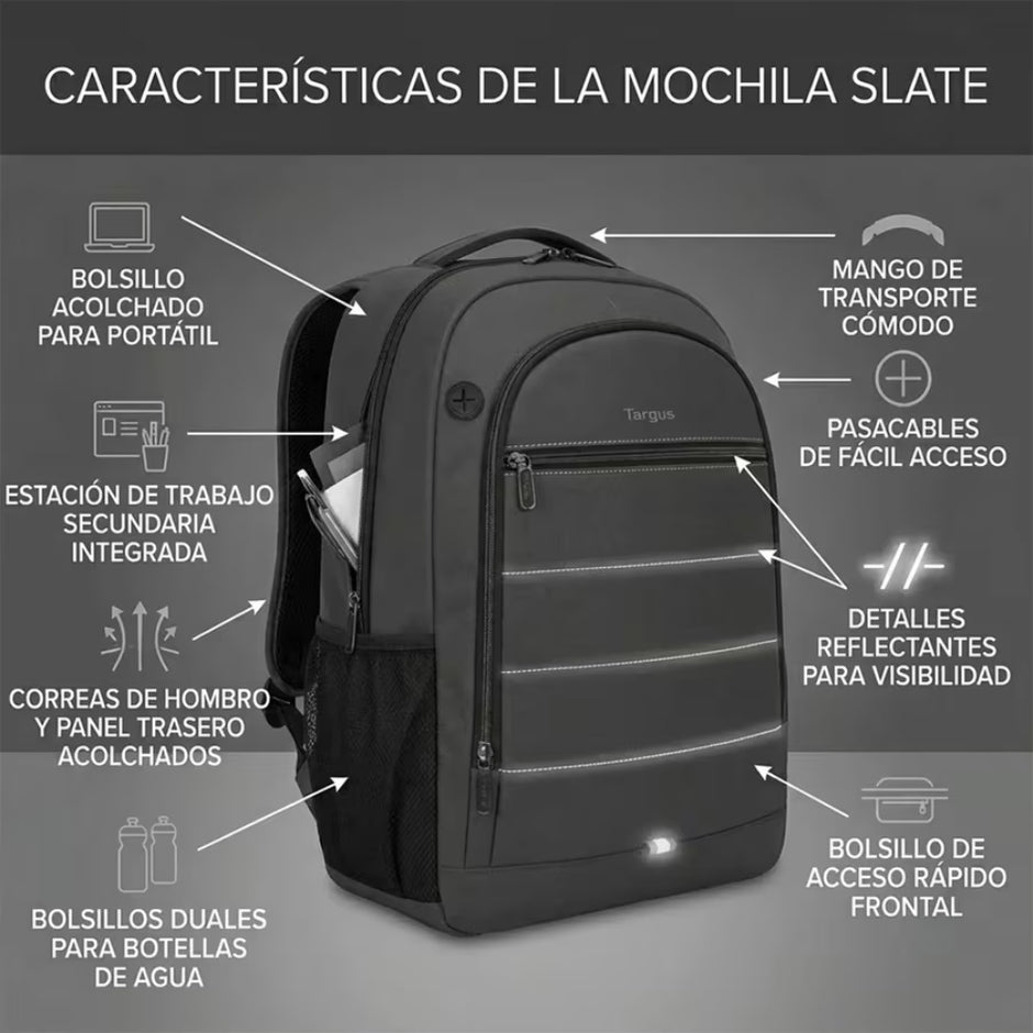 Morral Targus Slate TBB63104WM Laptop 15-16