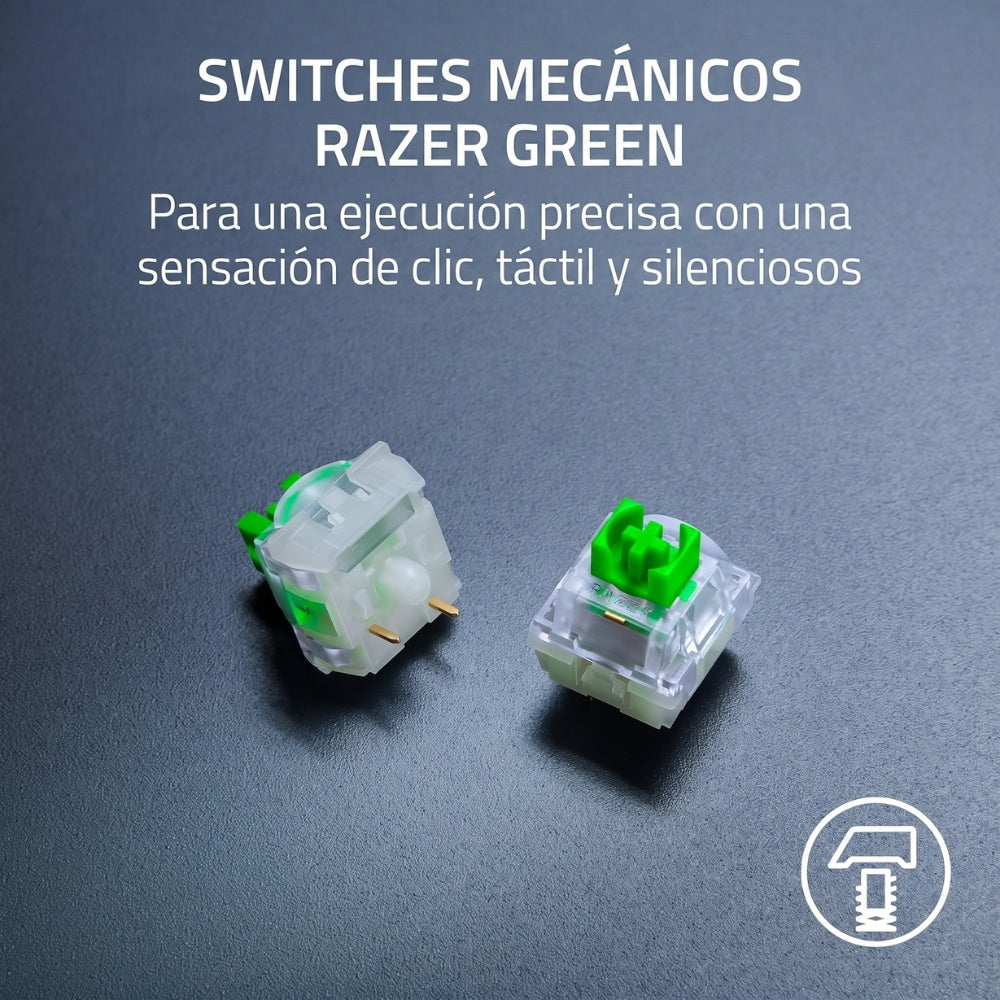 Teclado Gamer Mecanico Razer Blackwidow V4 X Edicion Minecraft