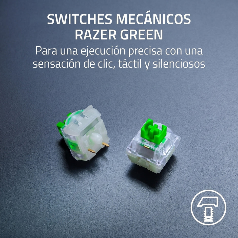 Teclado Gamer Mecanico Razer Blackwidow V4 X Edicion Minecraft