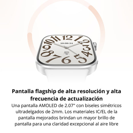 Reloj Inteligente Xiaomi Redmi Watch 6 Smartwatch AMOLED 2.07" 60Hz, GPS, Llamadas, Bluetooth, 5ATM - Negro