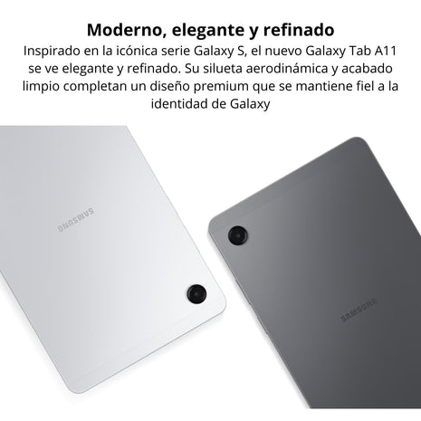 Tablet Samsung Galaxy Tab A11 Wi-Fi Pantalla 8.7” 90Hz 128GB/8GB 8MP 5100mAh - Plateado
