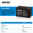 Batería Recargable 12V 9Ah Forza FUB-1290 AGM Sellada para UPS Alarmas y Sistemas de Seguridad