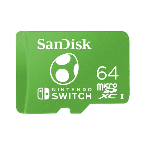 MicroSD 64gb Sandisk Microsdxc Uhs-i Para Nintendo Switch - Yoshi