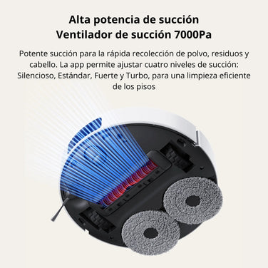 Aspiradora Robot Xiaomi Vacuum X20 Pro 7000Pa Estación Omni Autovaciado Lava/Seca Mopas Giratorias